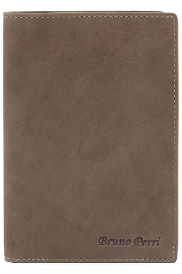 Обложка для паспорта Bruno Perri коричневая (В-0629)