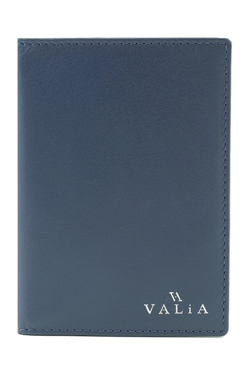 Обложка для паспорта Valia синяя (3404)